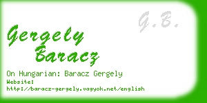 gergely baracz business card